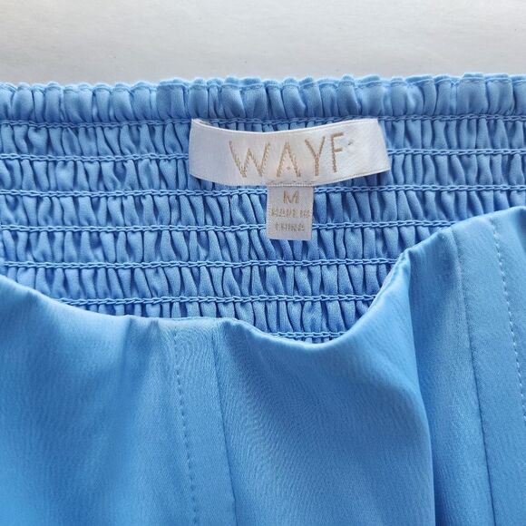 WAYF Corset Long Sleeve Baby Blue Size M - Picture 2 of 9